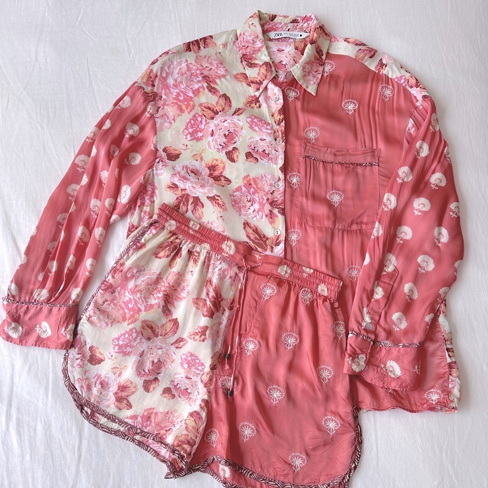 Zara Floral Silk Set